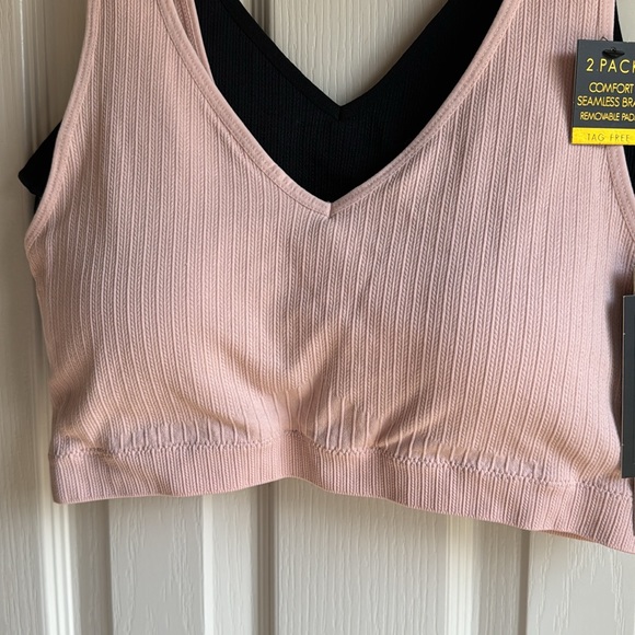 NWT KATHY IRELAND INTIMATE 2 BRA SET BEIGE & BLACK-TAG FREE!! - Picture 4 of 6